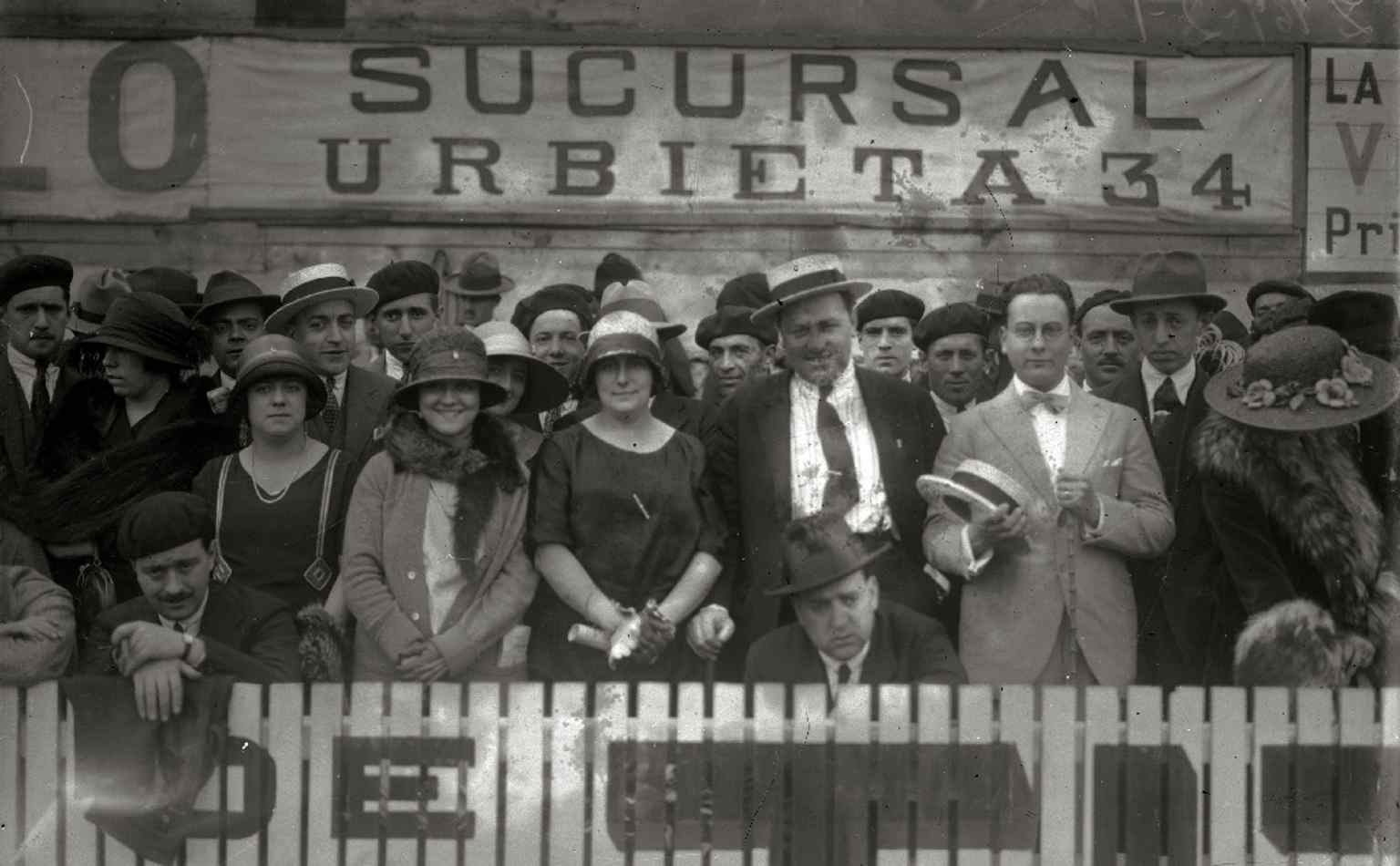 Scenes from the 1924 Spanish Cup final at Atocha, showing the ground hosting major national football events.