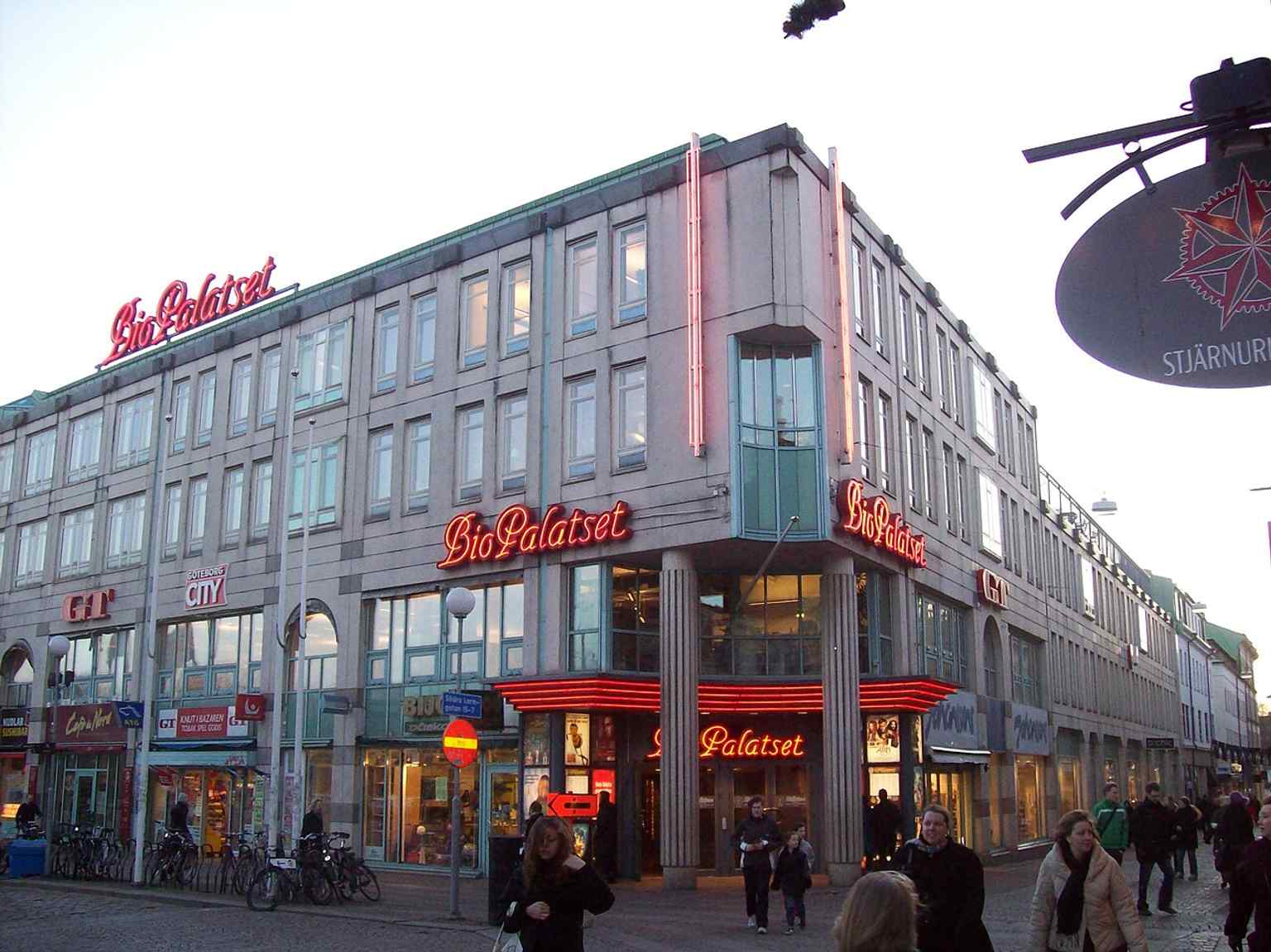 A view of the Biopalatset cinema's entrance in Gothenburg, which first opened its doors on September 15, 1995.