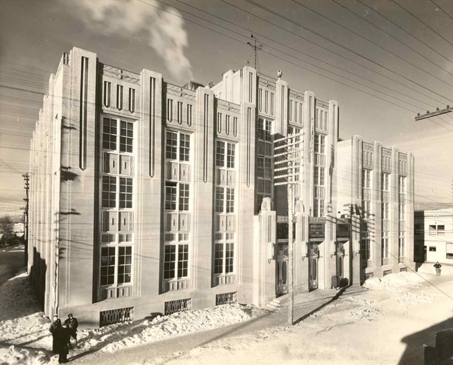 The Old Federal Building in downtown Fairbanks, completed in 1933, later housed the U.S. District Court until 1977 and is now privately owned.