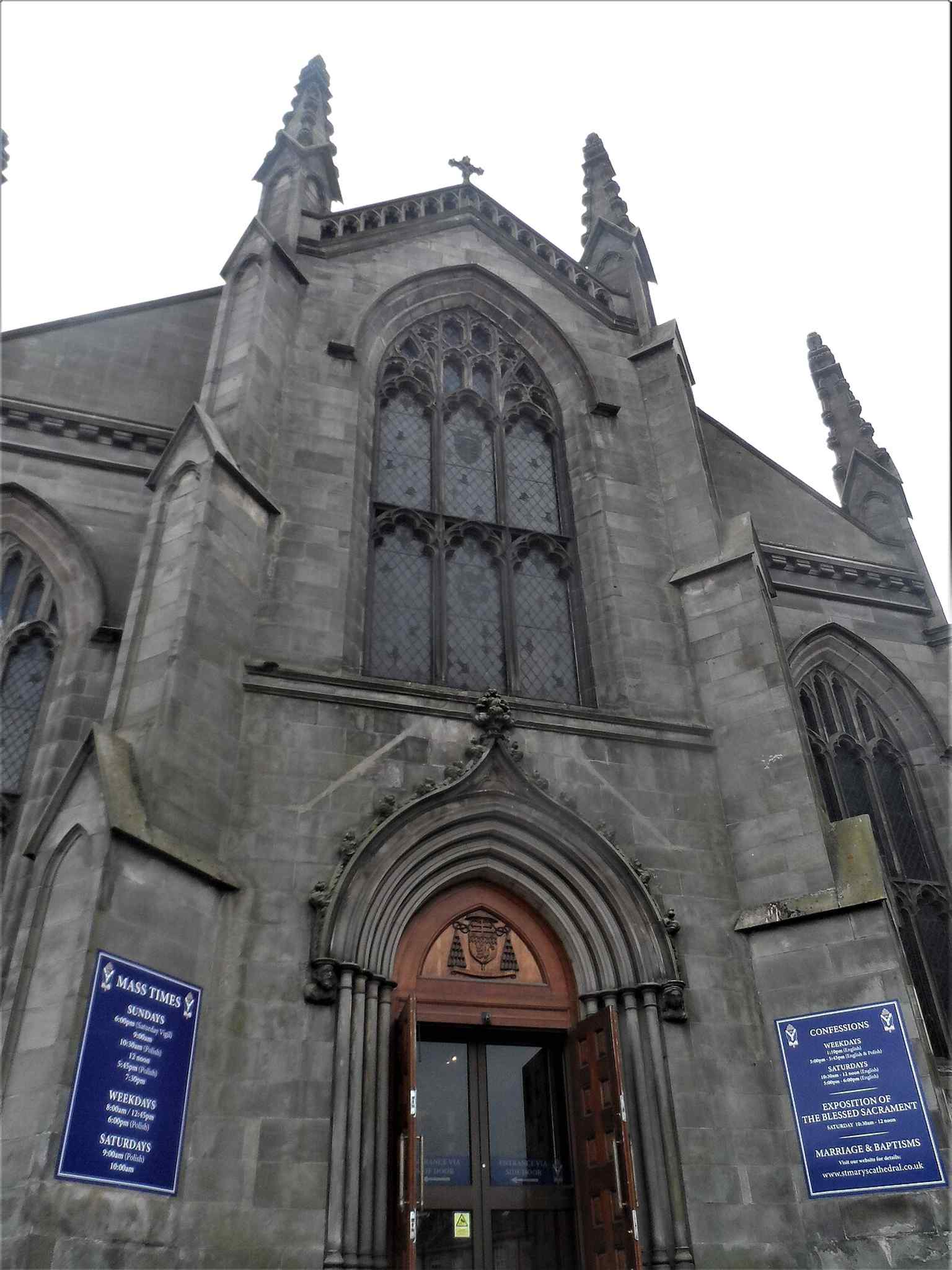 A more recent interior image that helps show the cathedral as an active parish church and shrine today.