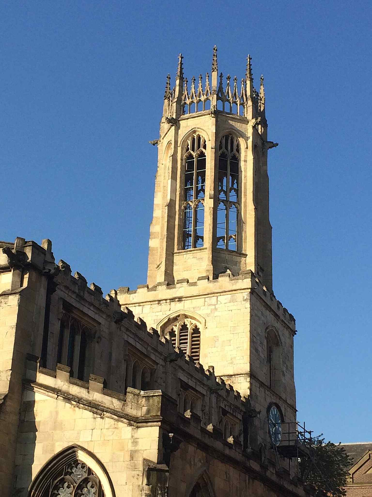 The lantern tower that once shone as a beacon for travellers entering York through the Forest of Galtres.