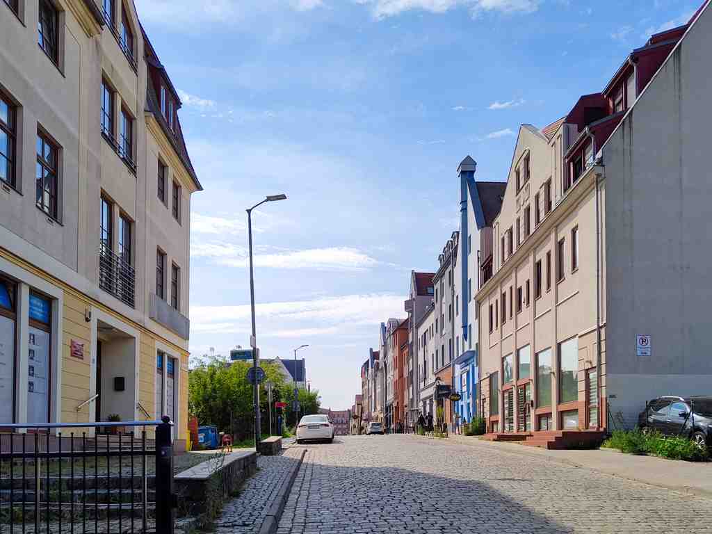 Panieńska Street in Szczecin