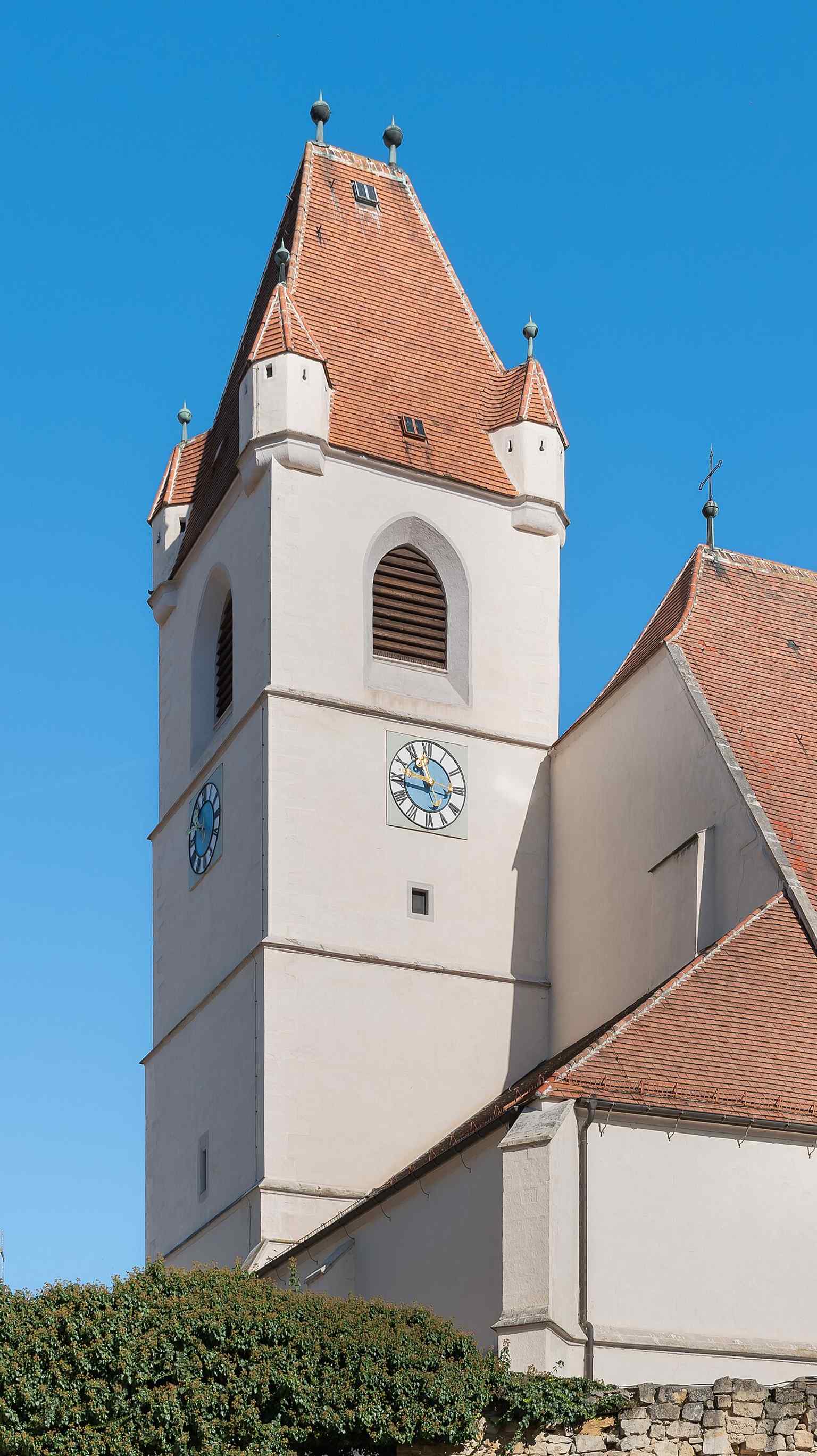A close look at the bell tower, recalling the cathedral’s modern seven-bell ring added in 2013.