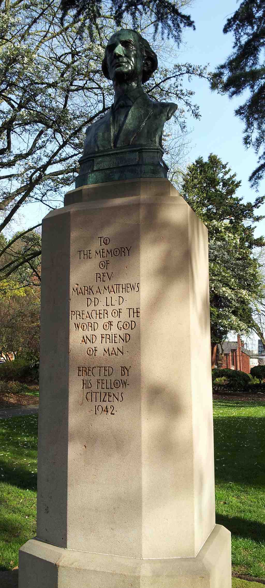Bust of Mark A. Matthews