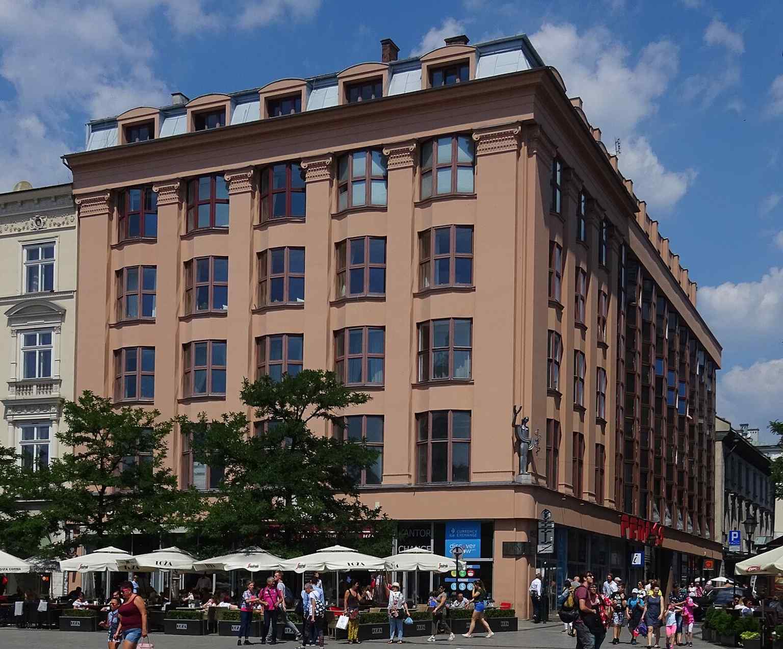 Feniks after renovation in 2018, useful for showing the preserved postwar appearance that still fuels heritage debates.