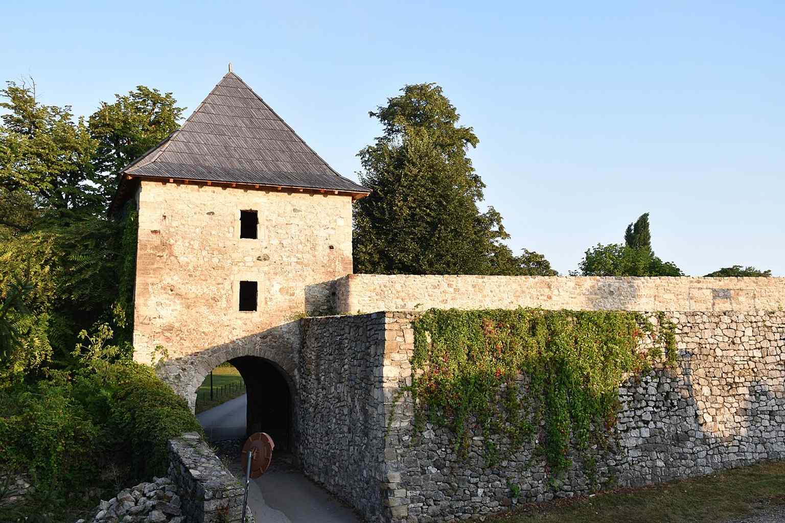 A view of the 'Chemins de ronde' or ramparts, where guards would patrol, part of the extensive fortifications developed according to Voban's system.