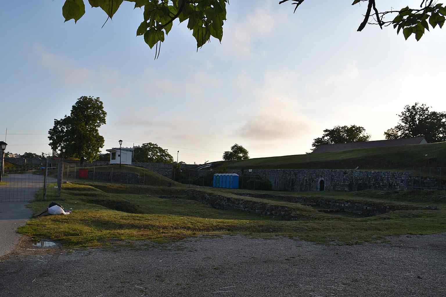 The main entrance to the Kastel Fortress, inviting visitors to explore one of Banja Luka's most significant historical monuments.