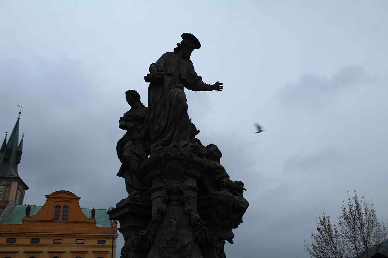 The intricate Baroque style of the Saint Ivo sculpture showcases Matthias Braun’s mastery, a pivotal work that led him to establish Prague's largest sculpture workshop.