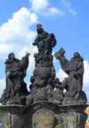 Statues of Saints John of Matha, Felix of Valois, and Ivan