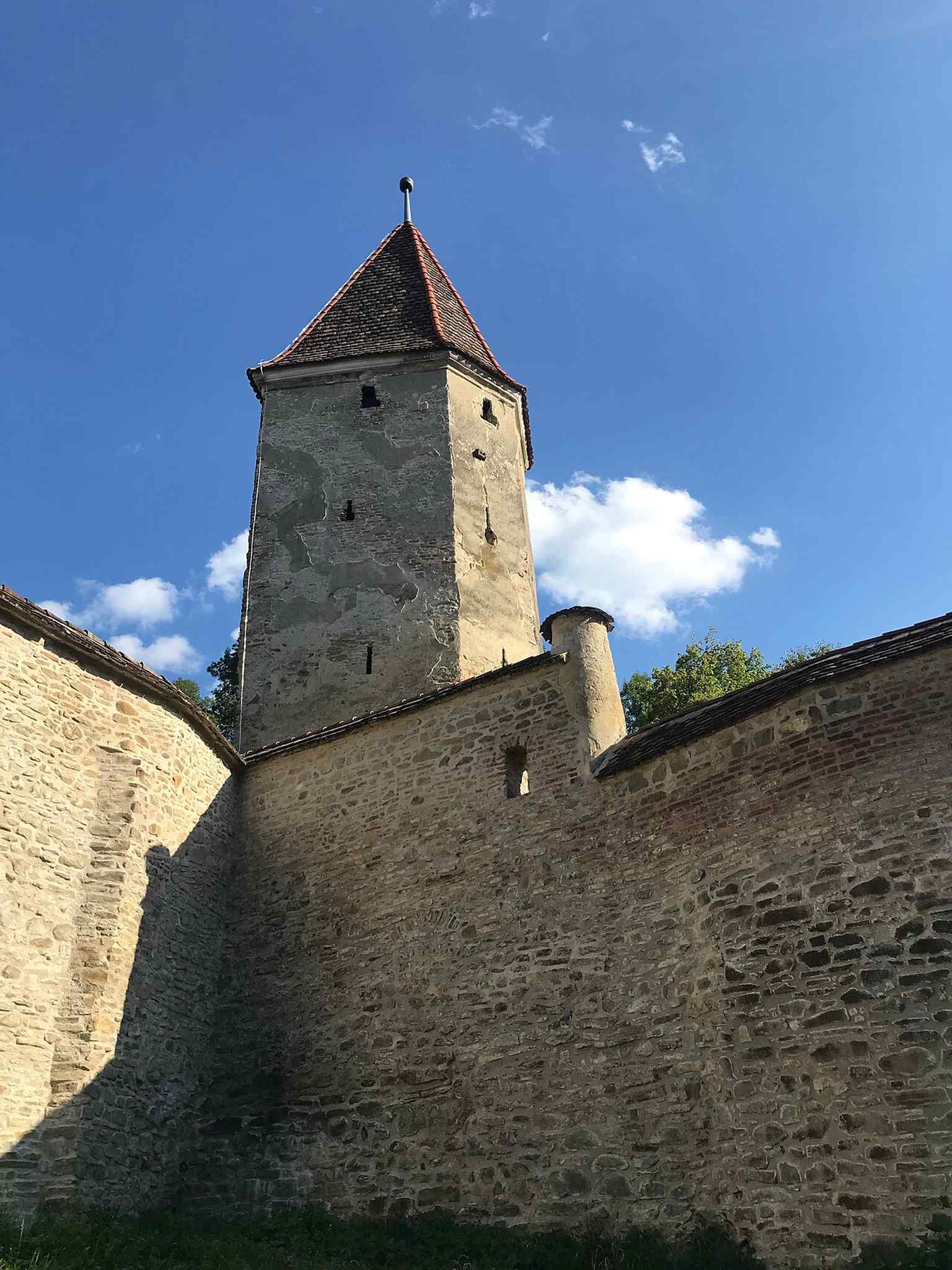 This view from the west highlights the tower's strategic importance, defending the rugged western side of the Citadel where specialized firing angles were crucial.
