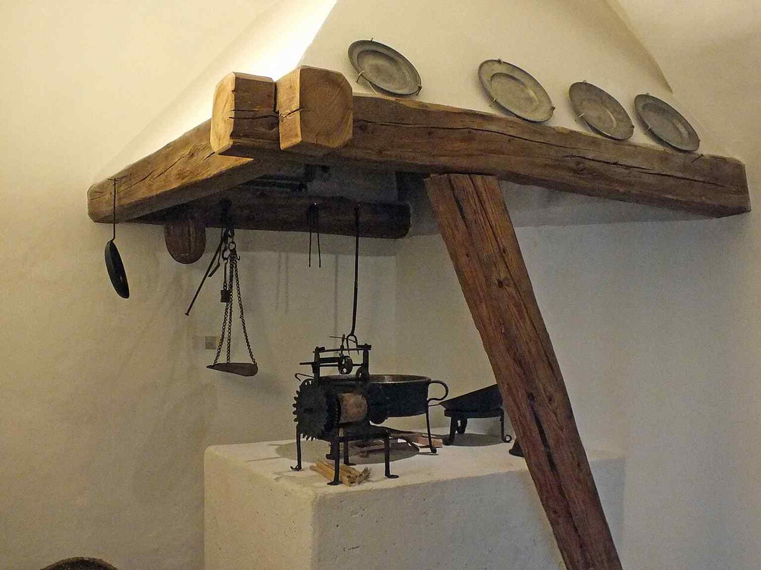 Haydn’s kitchen room, evoking the everyday domestic life that the museum reconstructs from the composer’s time.