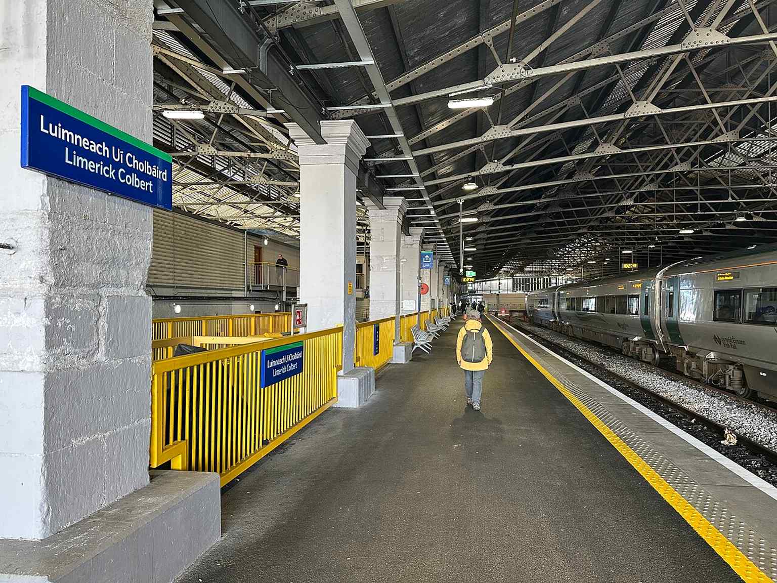 A view of the platforms at Colbert Station, where extensive re-signalling works and platform straightening took place in June 2017.