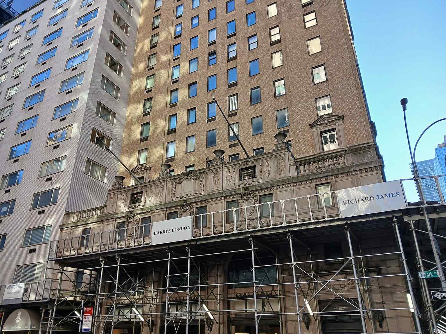 Another current view of the Ritz Tower from street level, showing the landmark’s Park Avenue corner in today’s cityscape.