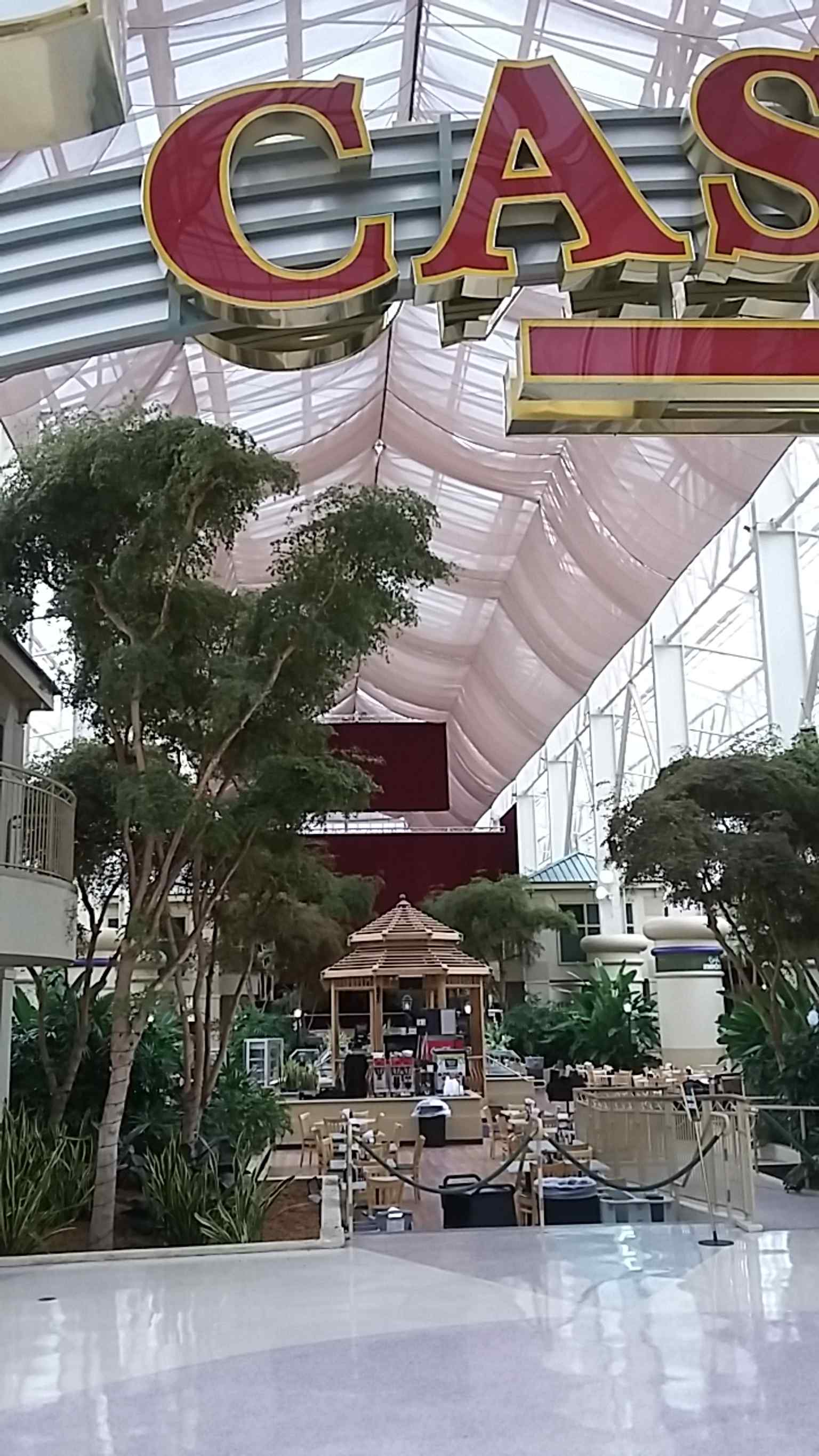 The spacious, glass-enclosed atrium, measuring 50,000 square feet, has served as a versatile performance venue, hosting everything from concerts to mixed martial arts and nationally televised boxing matches.