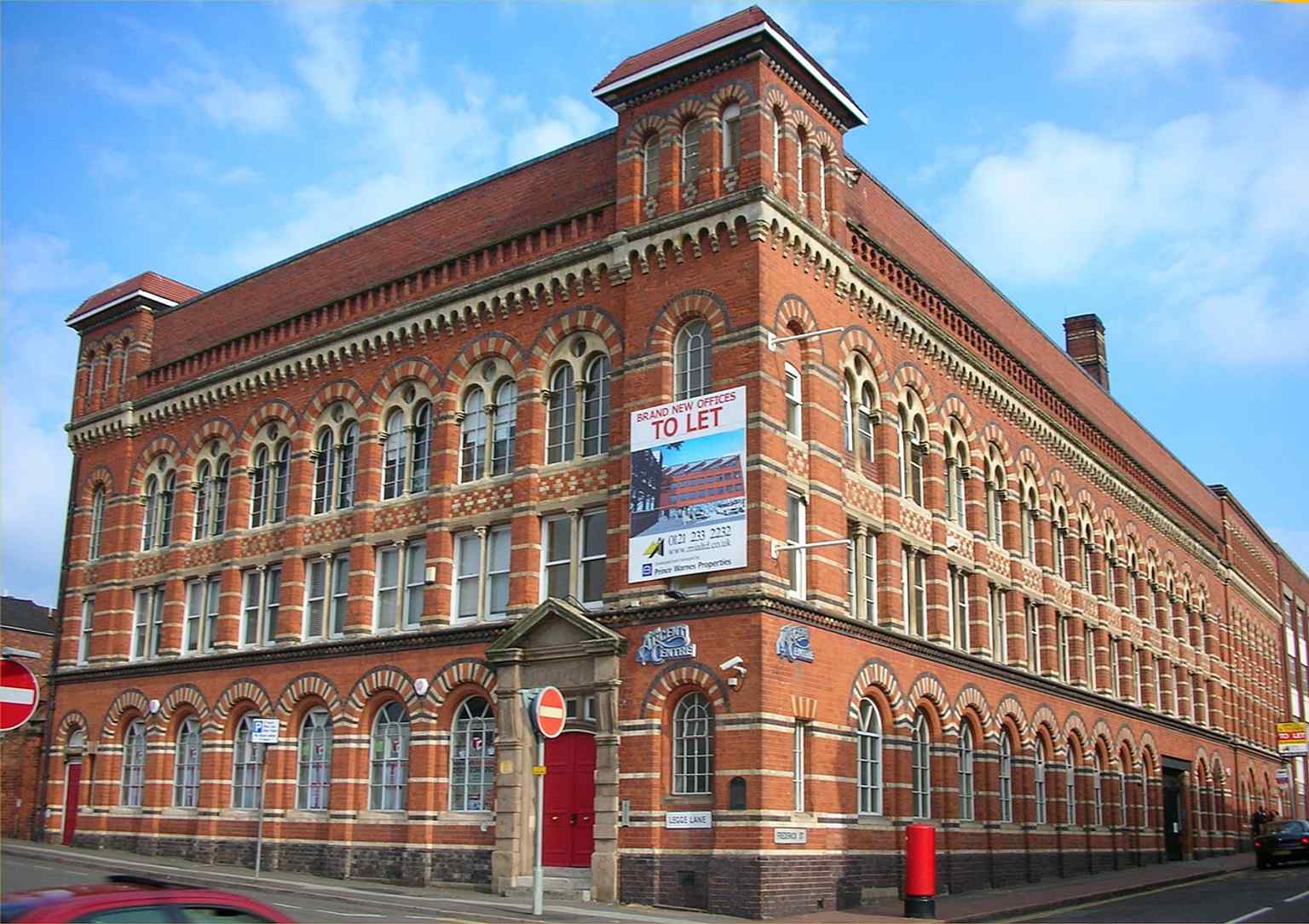 The Argent Centre’s ornate red-brick façade shows why this former pen factory was built to impress as well as work, designed in 1863 for W. E. Wiley.
