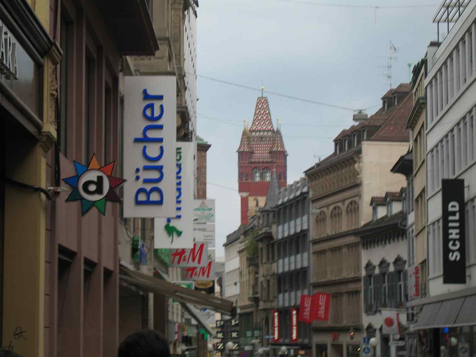 An older photograph of Basel’s Rathaus before recent restorations, useful for showing the building’s continuing public life across the 20th century.