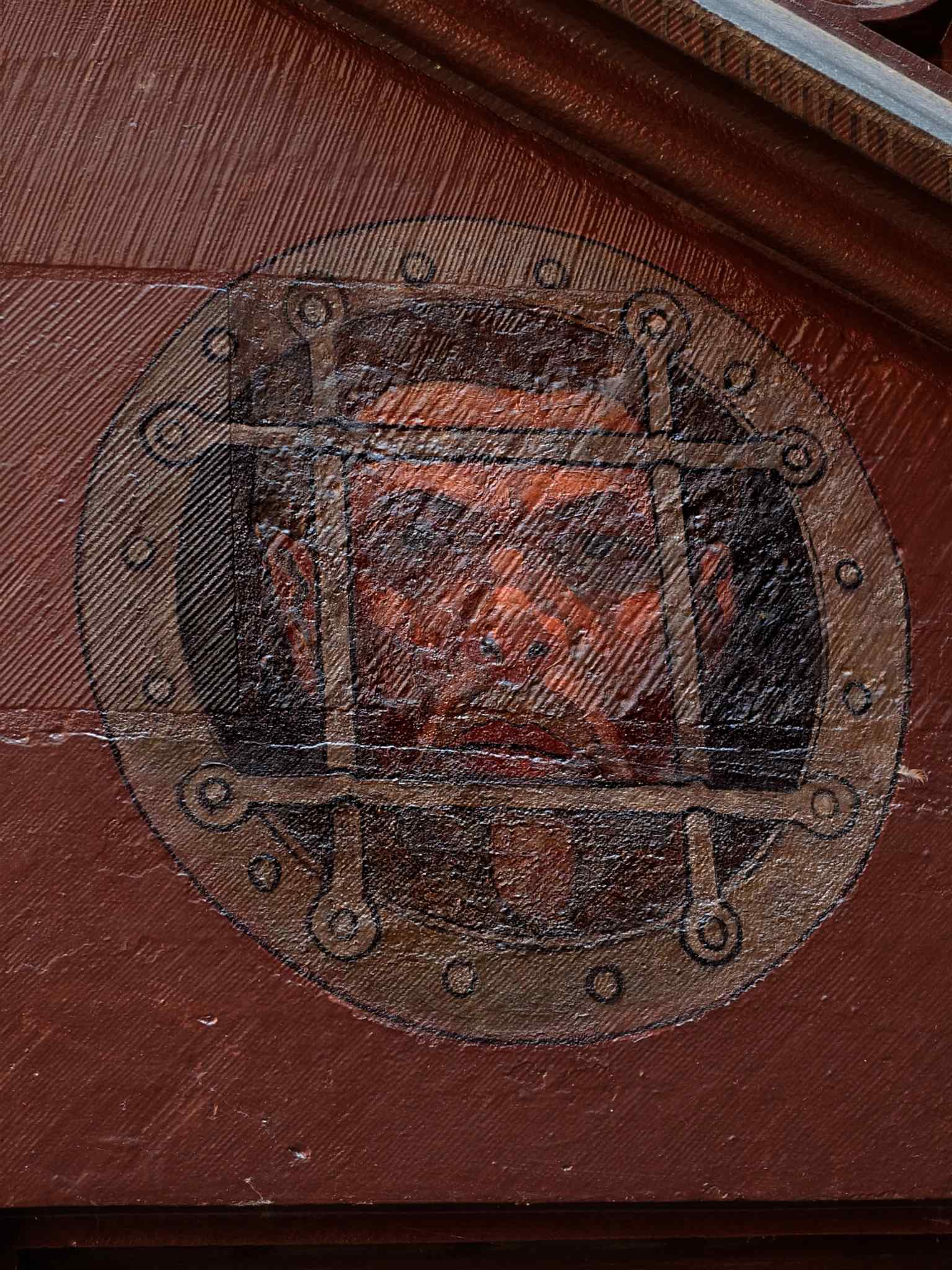 A façade detail by Burkhard Mangold and Otto Plattner, part of the decorative rebuilding that followed the destruction of the old council chamber around 1900.