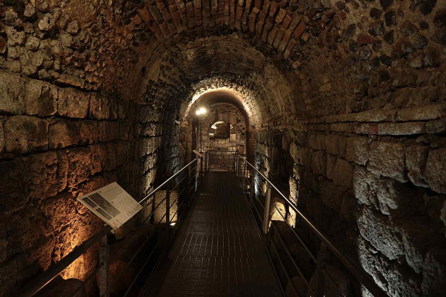 A closer look at the bath interiors, showing the weathered architectural surfaces that echo the site’s long history of damage, burial, and repeated reopening.