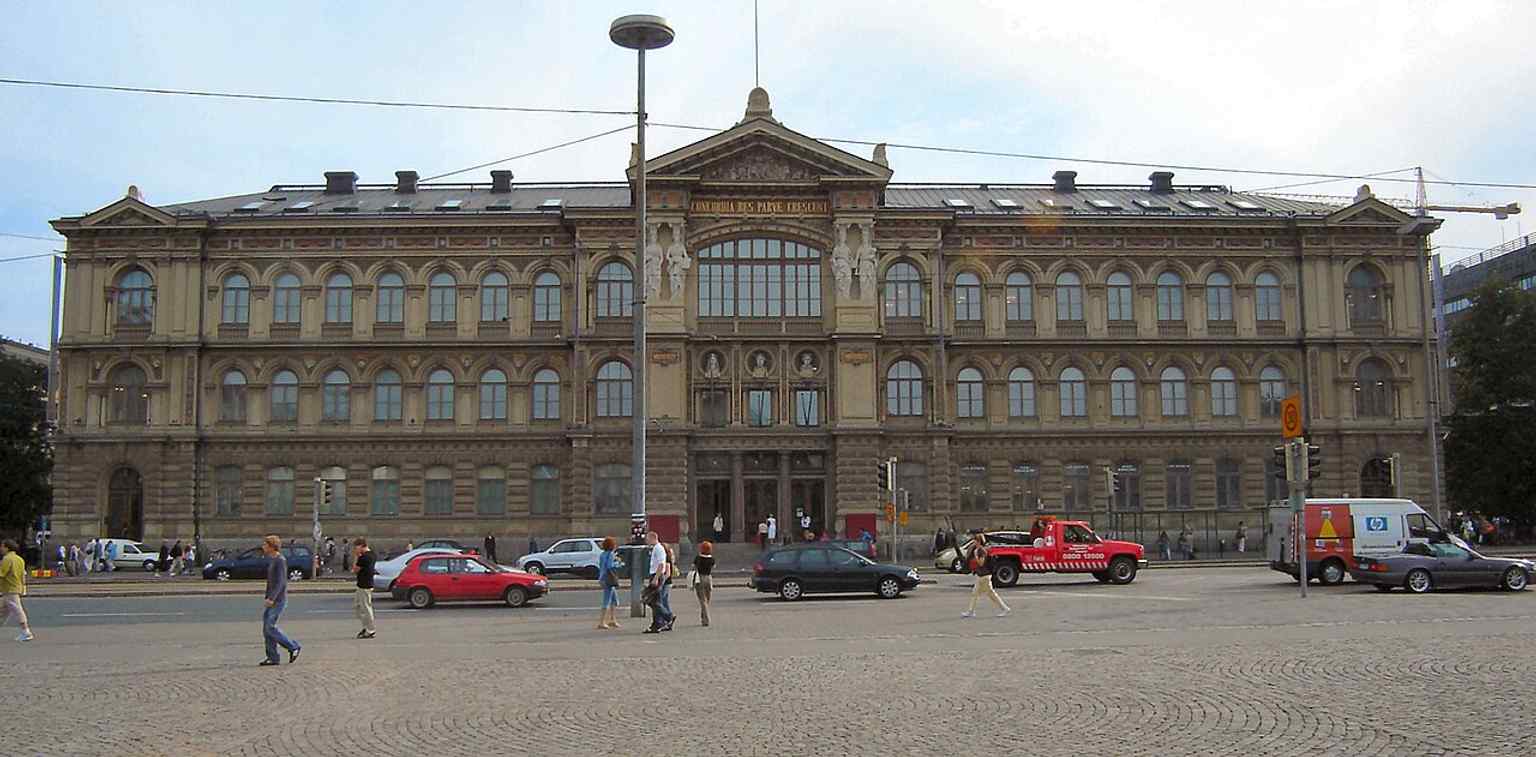 The Ateneum’s ornate neo-Renaissance façade in Helsinki, the building designed by Theodor Höijer and completed in 1887.