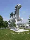 Pegasus sculpture in Opoczno