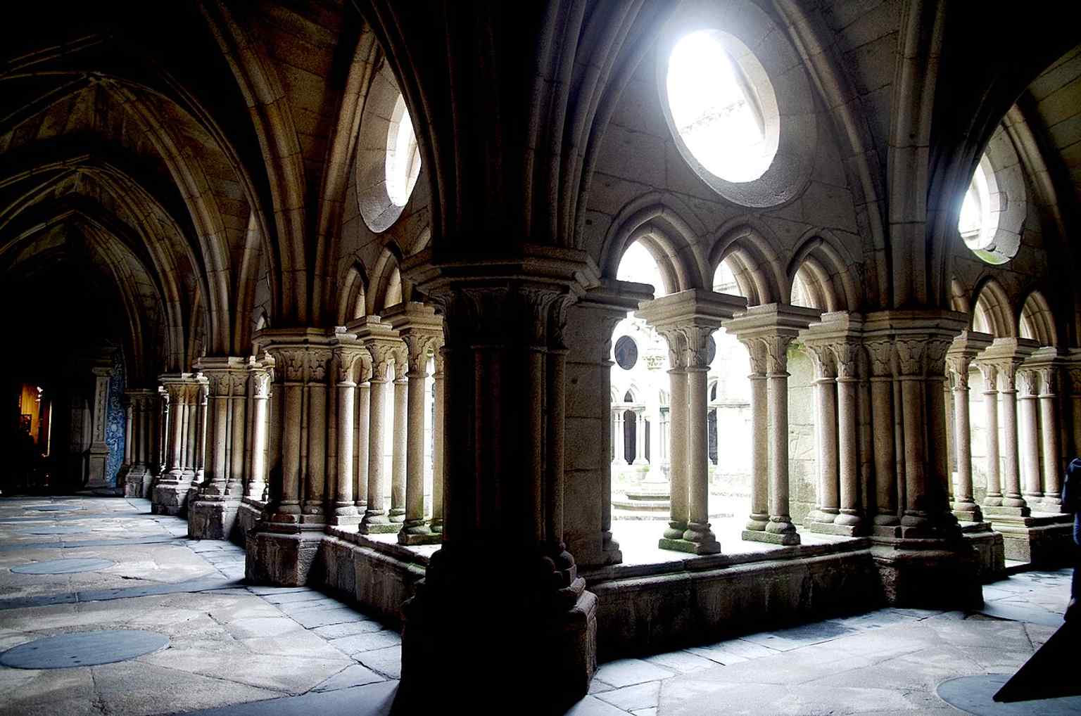 The baptistery, where Prince Henry the Navigator was baptized according to tradition, linking the cathedral to Portugal’s age of discovery.