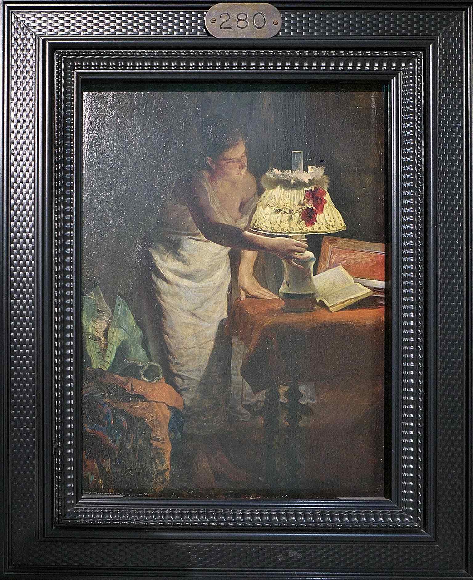 Buenas noches by José Jiménez Aranda, an early 20th-century work that broadens the museum beyond antiquities and Baroque art.