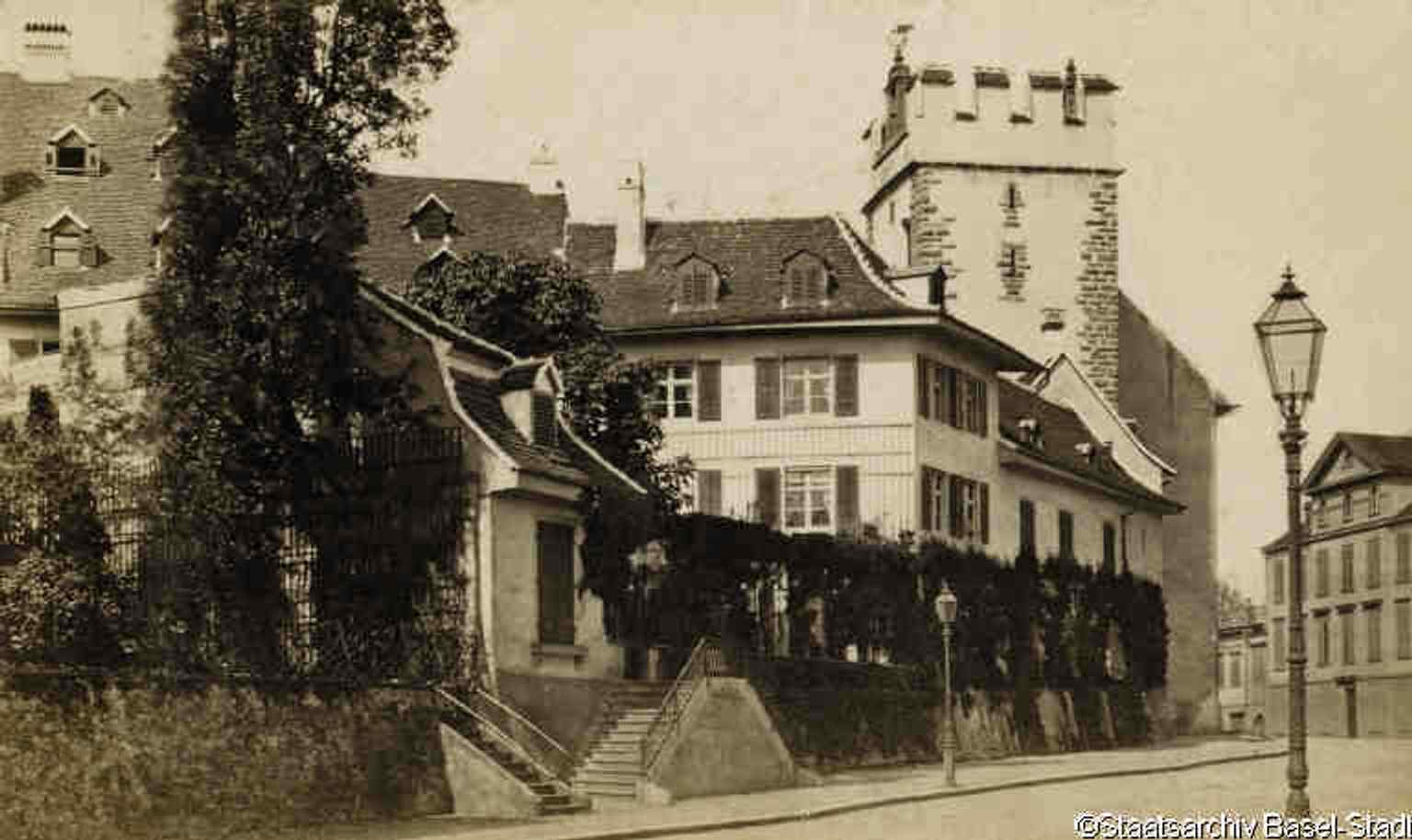 A rare 1878 historic view of St. Alban Gate, useful for showing how the gate looked in the 19th century after the area was reshaped into a promenade.