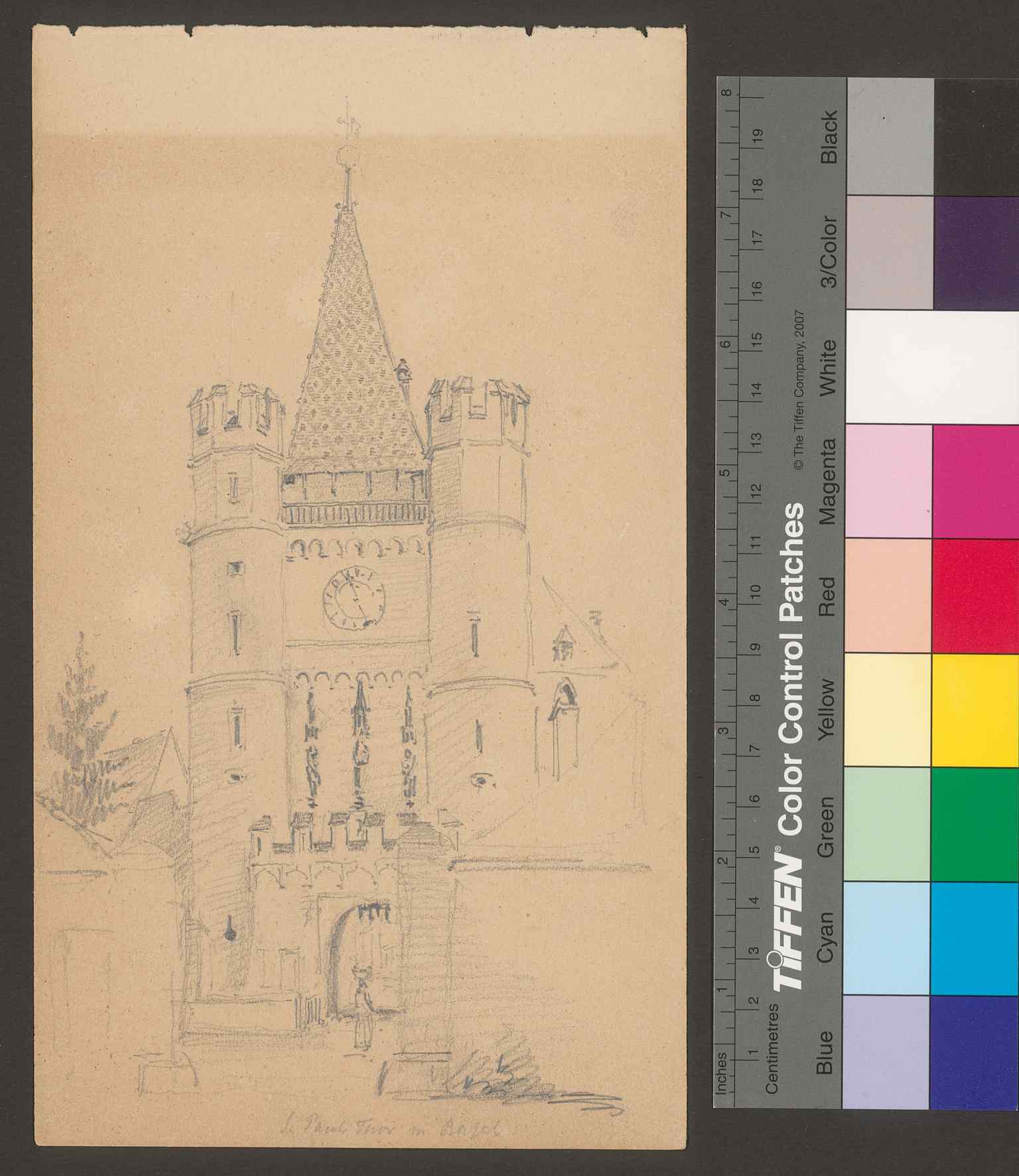 This 1860 artwork depicts the Spalentor under its historical name 'S. Paul Thor' or 'Paulustor', which was commonly found on postcards and engravings until the 20th century.