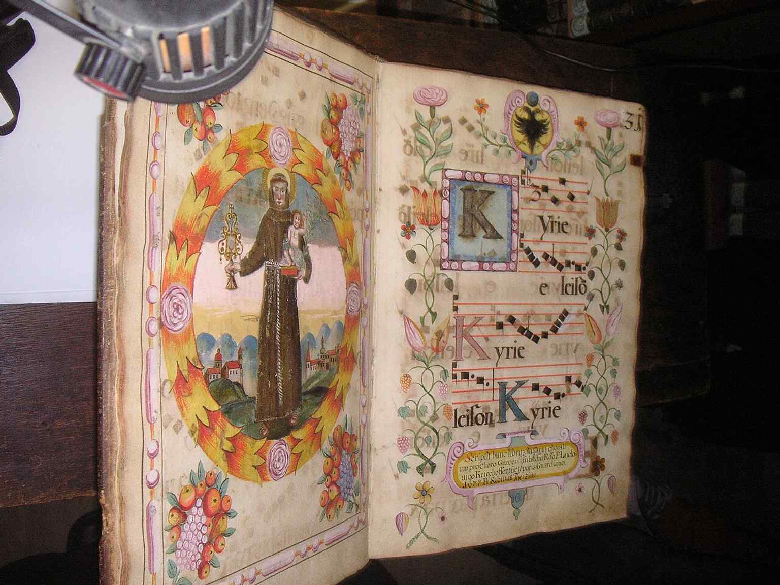 A close look at a book in the Franciscan library connects to the convent’s long scholarly tradition, which reaches back to the 15th century.