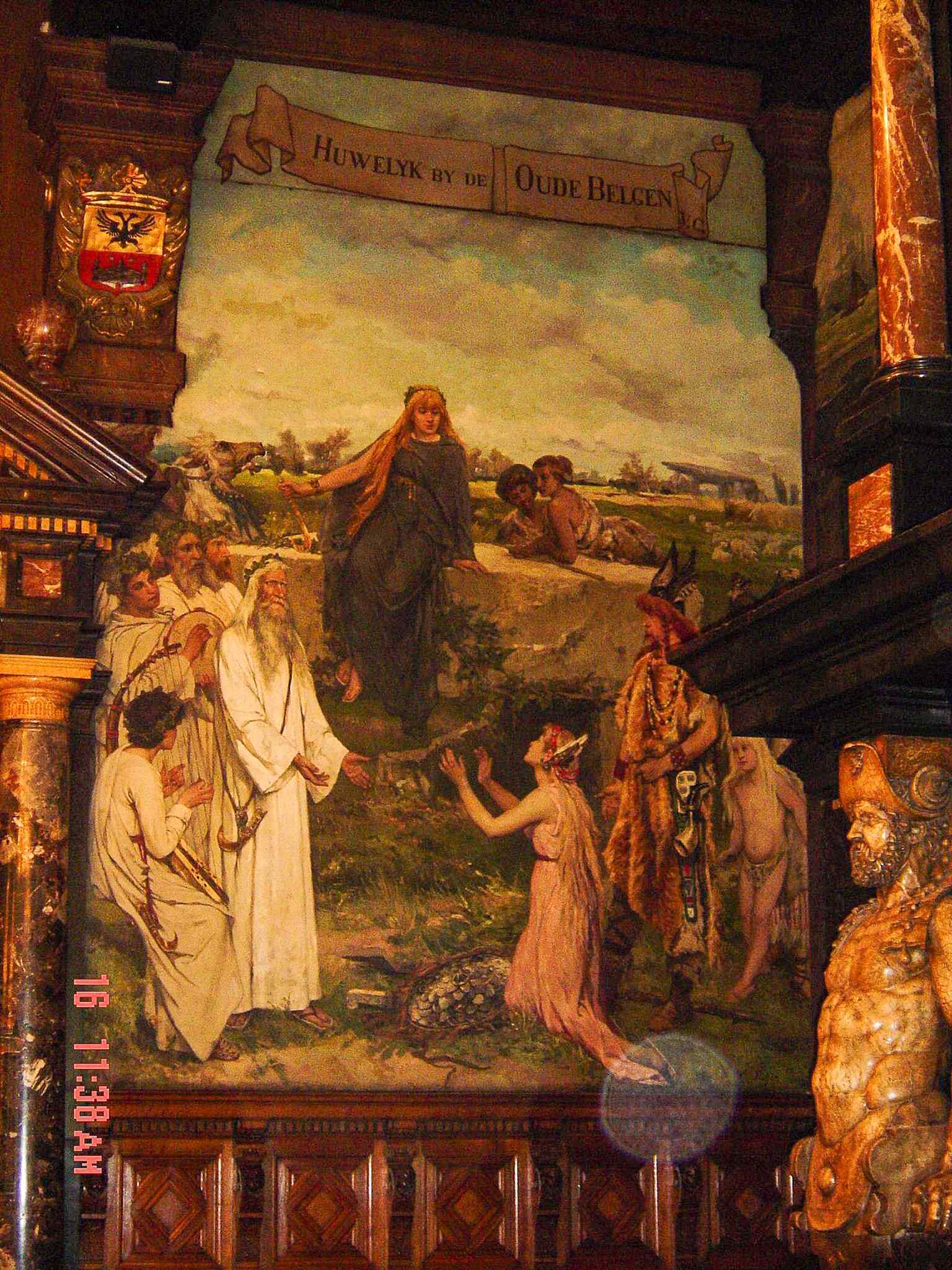 This interior detail helps tell the story of the late-19th-century renovation campaign that transformed the building’s official rooms.
