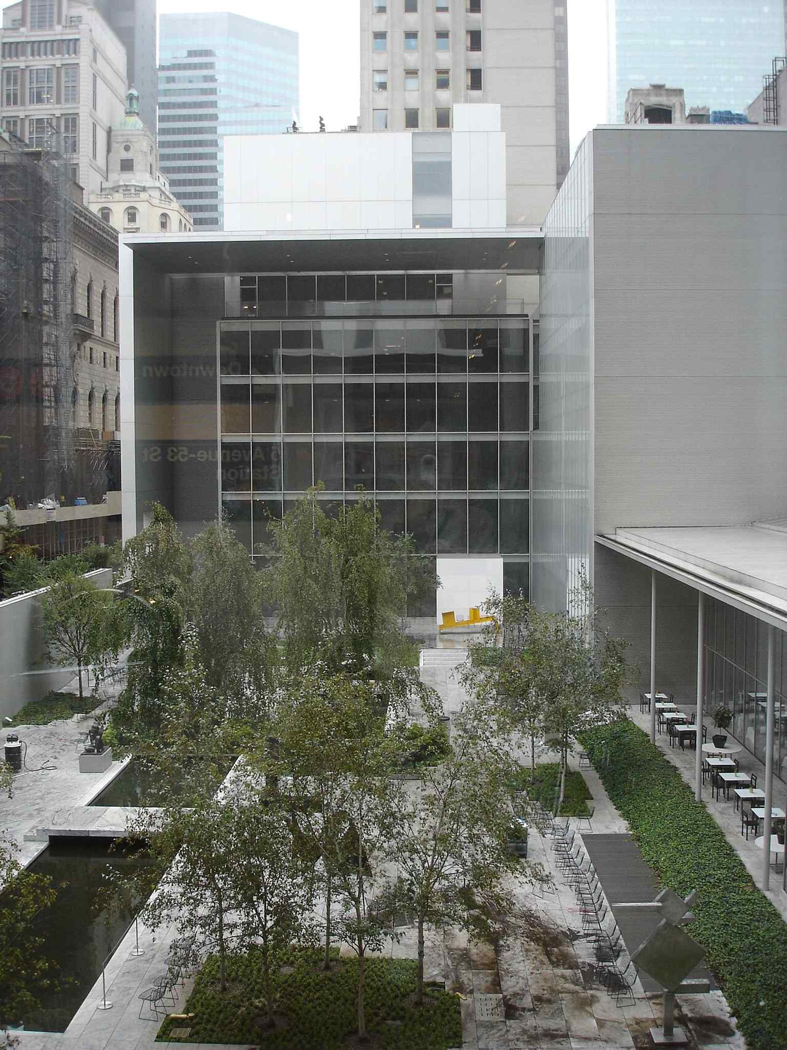 The Abby Aldrich Rockefeller Sculpture Garden, an integral part of MoMA's design, offers an outdoor gallery space for modern and contemporary sculptures.