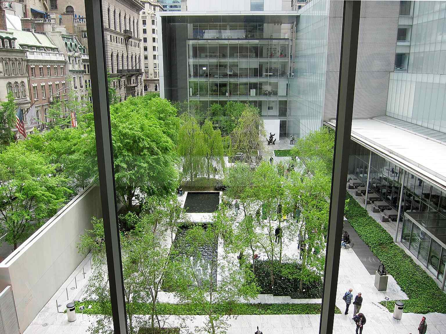 The Abby Aldrich Rockefeller Sculpture Garden, named for one of MoMA’s founders and a key part of the 2004 expansion.