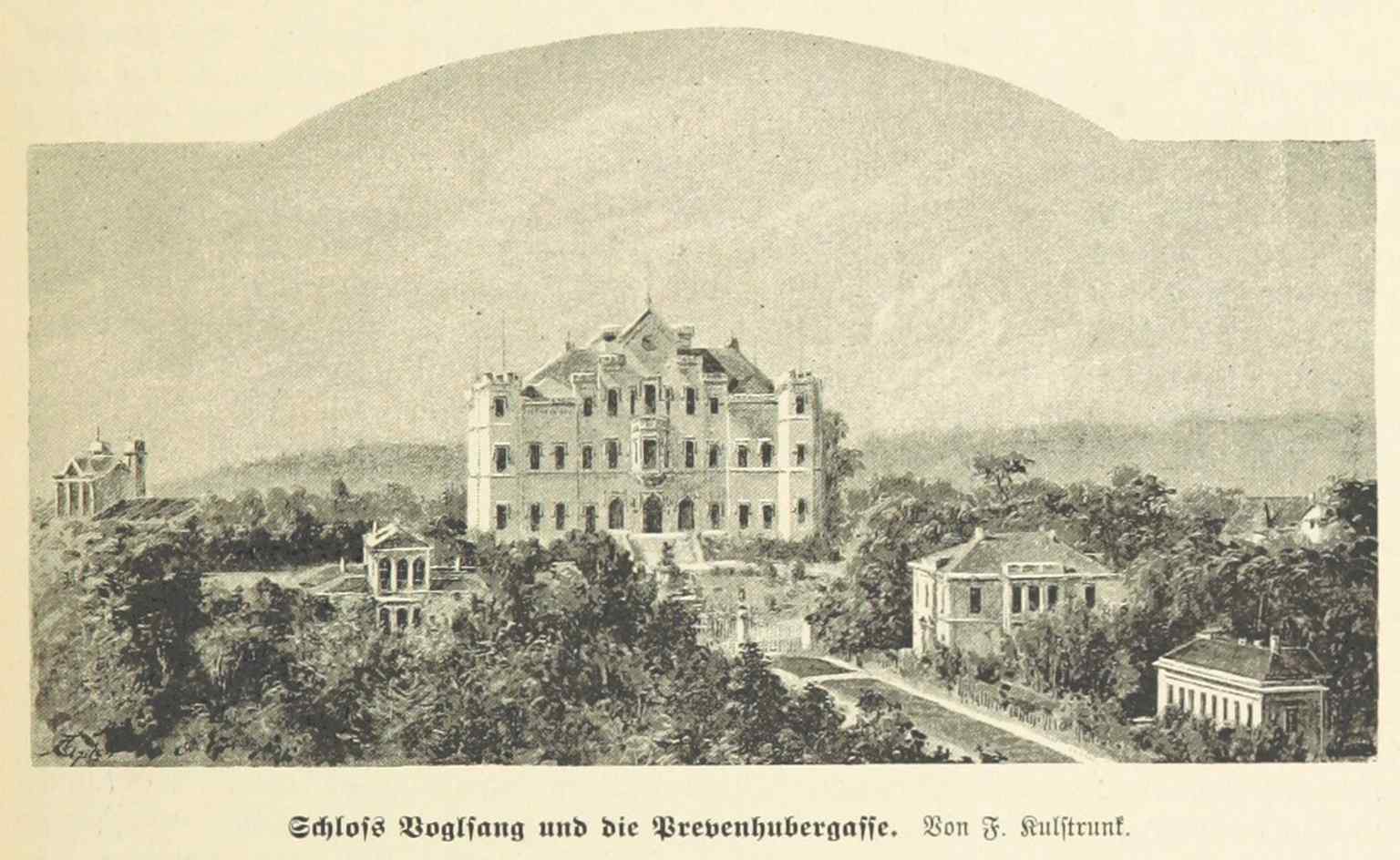The 1884 electrical exhibition, when the unfinished castle grounds were used as a festival and display area in Steyr.