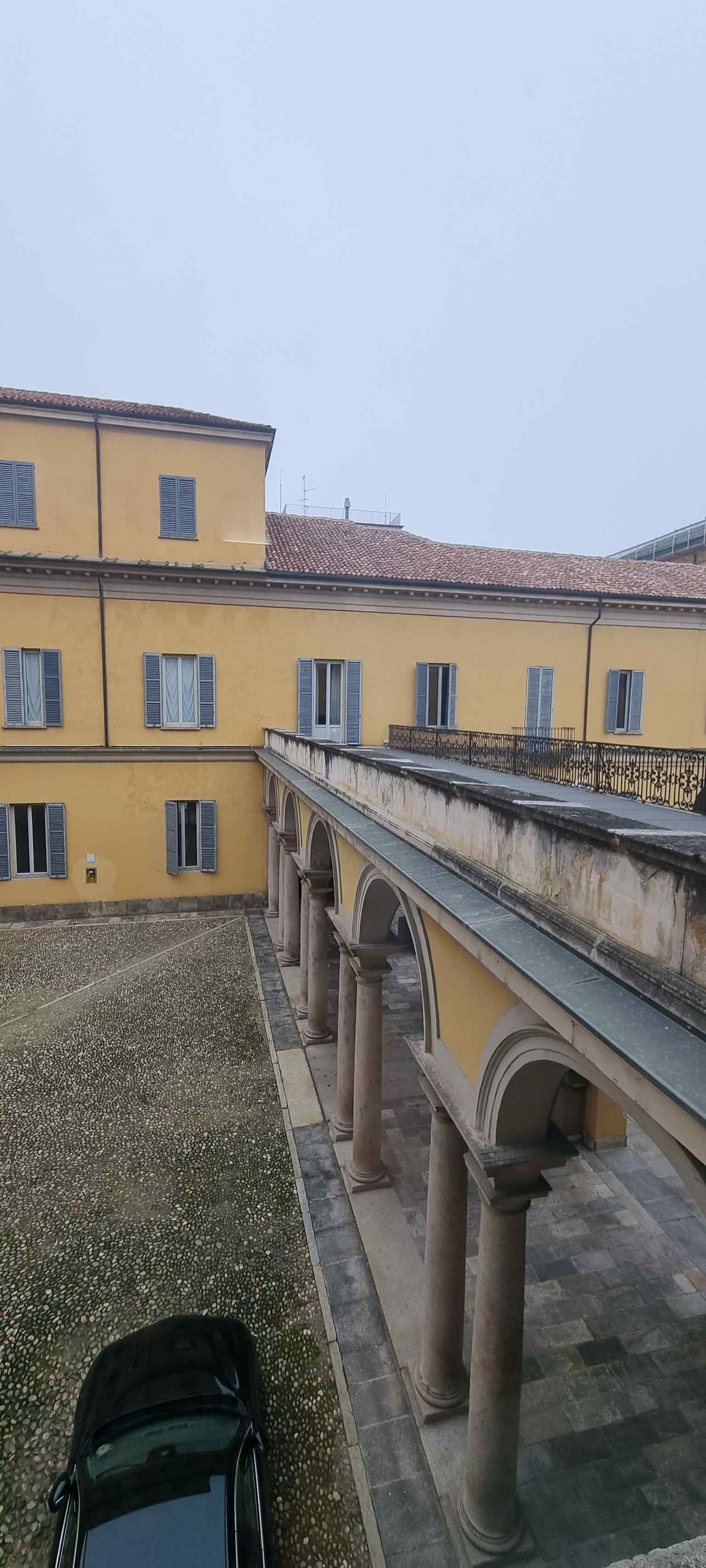 The Cortile del Rettorato is one of the nine distinct courtyards within the Palazzo Centrale, a testament to the university's rich history and architectural heritage, expanded over centuries.