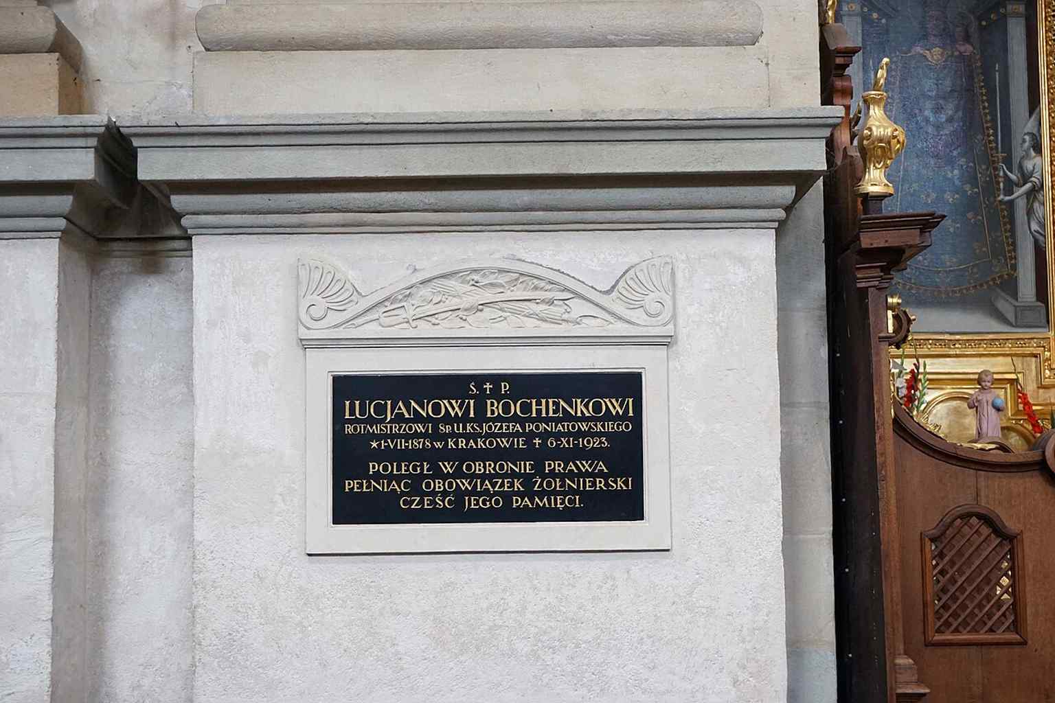 A closer interior composition, likely useful for the choir, organ area, or one of the side chapels described in the source text.