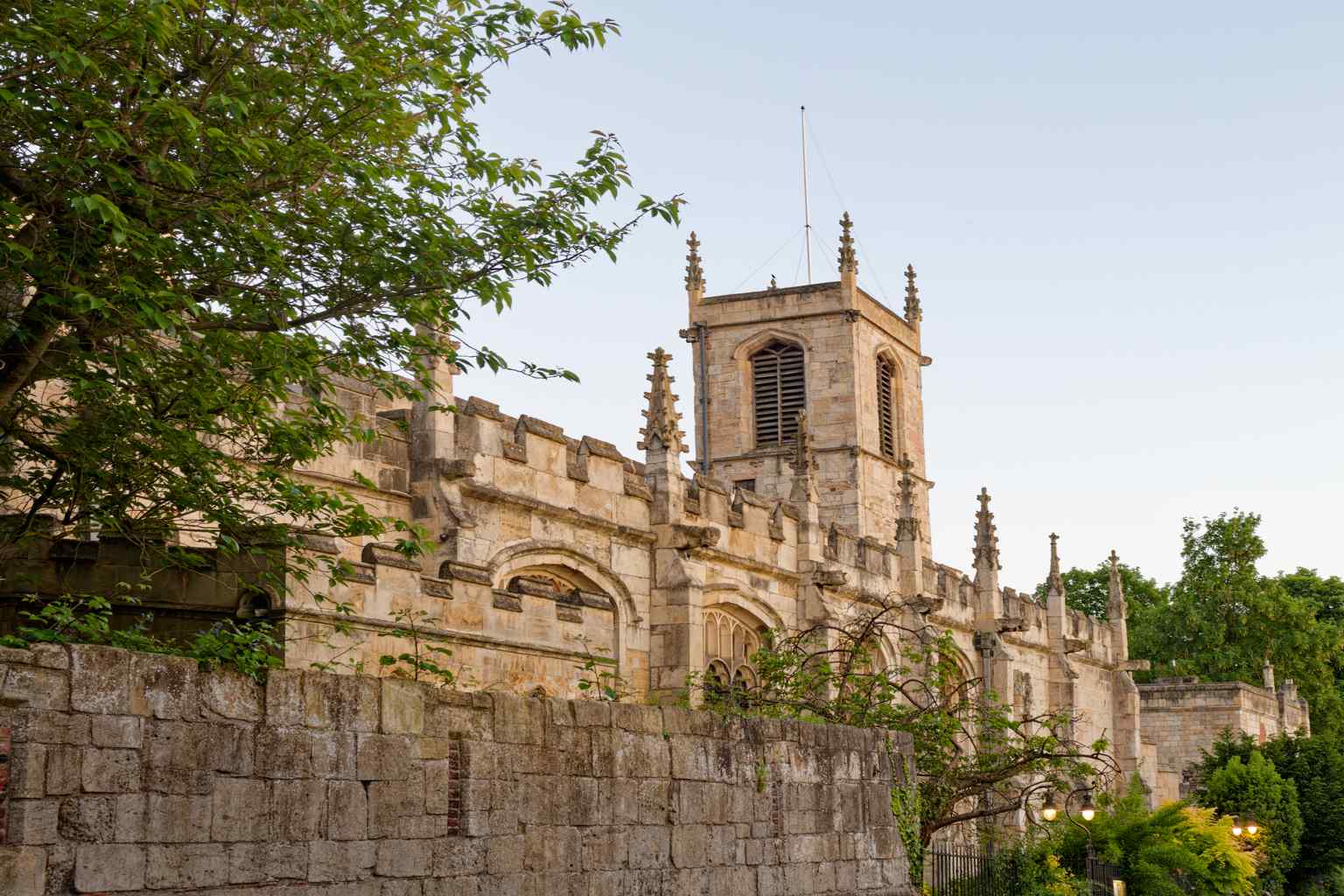 The beautiful historic exterior of Saint Olave's Church on Marygate in York, serving as a gateway to centuries of history (2024).