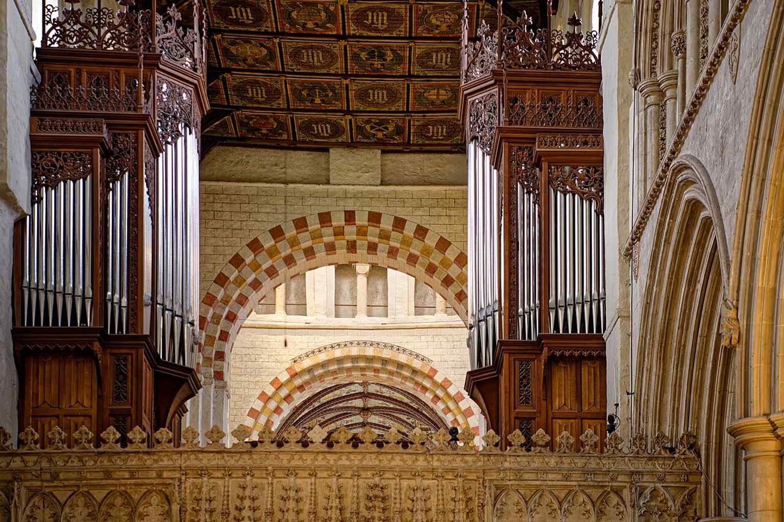 The Shrine of St Alban, the focus of pilgrimage in the cathedral and the place linked to Britain’s first Christian martyr.