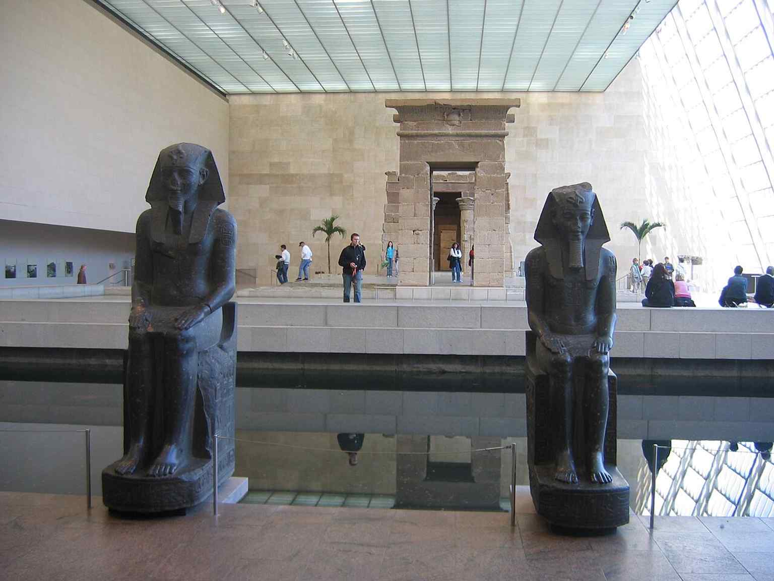 The Temple of Dendur in Gallery 131, the centerpiece the Sackler Wing was built to house after Egypt gifted it to the United States.
