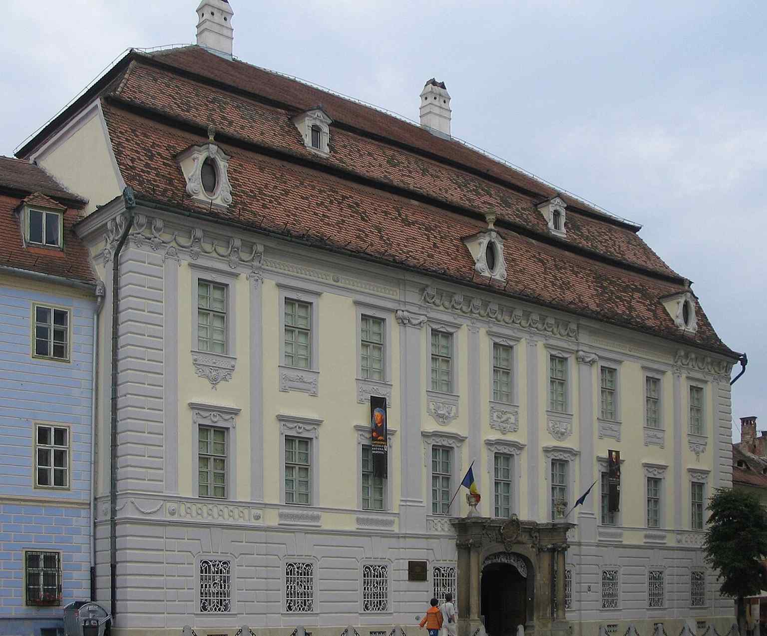 The Brukenthal National Museum stands proudly in Sibiu, a city in Transylvania where Samuel von Brukenthal established his influential collections.