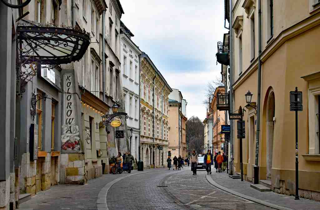 Gołębia Street in Krakow