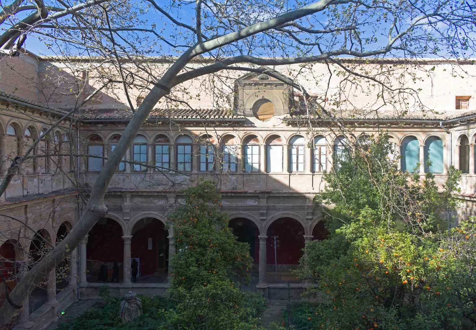 Valencia Renaissance cloister of the Convent del Carme from the first floor