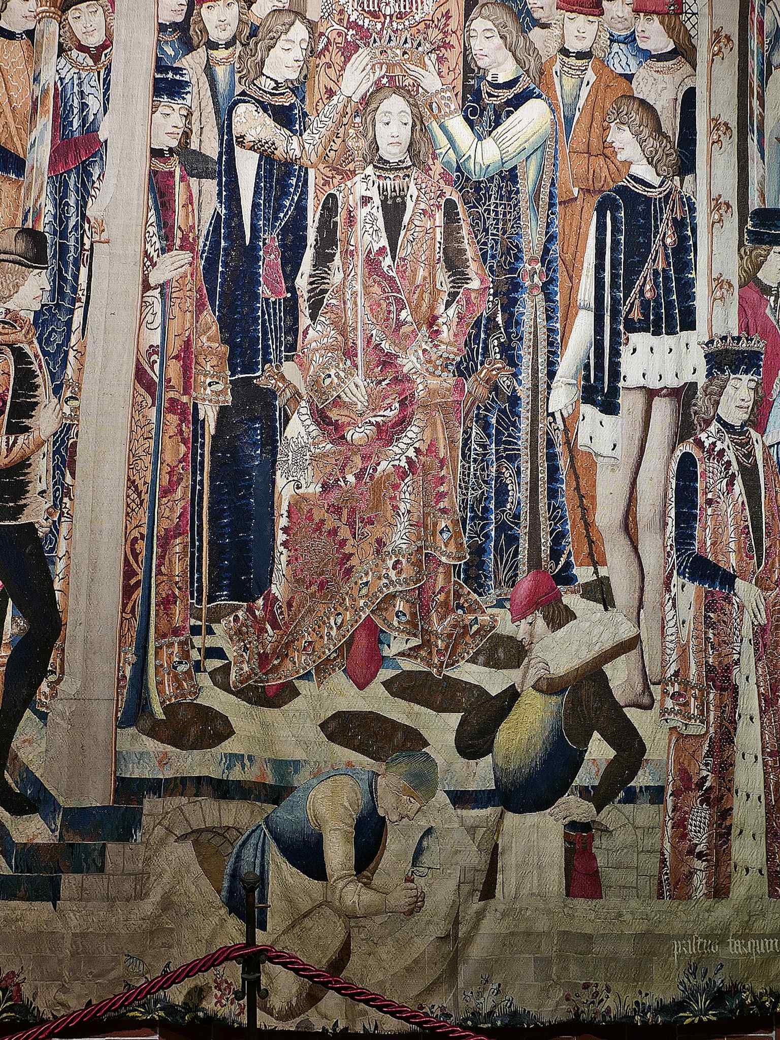 One of the cathedral’s Flemish tapestries, recalling the museum’s celebrated textile collection from the 15th to 17th centuries.