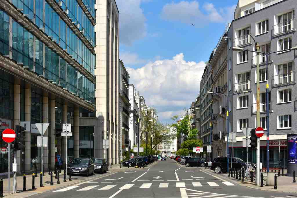 Mokotowska Street in Warsaw