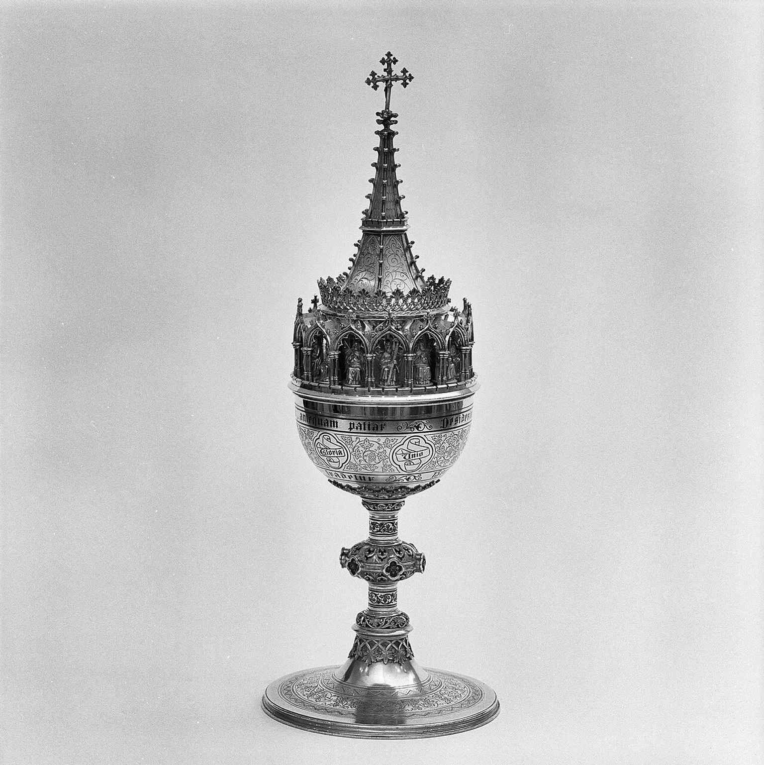 Another ciborium from the church inventory, a reminder that the restored interior held both medieval references and later devotional objects.