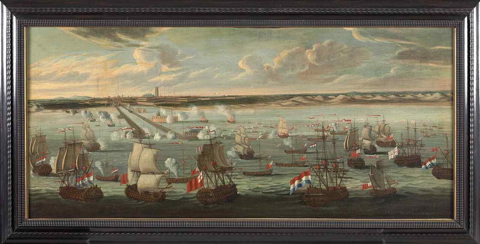 A 1695 bombardment of Dunkirk — a dramatic reminder of the city’s military importance and turbulent past.