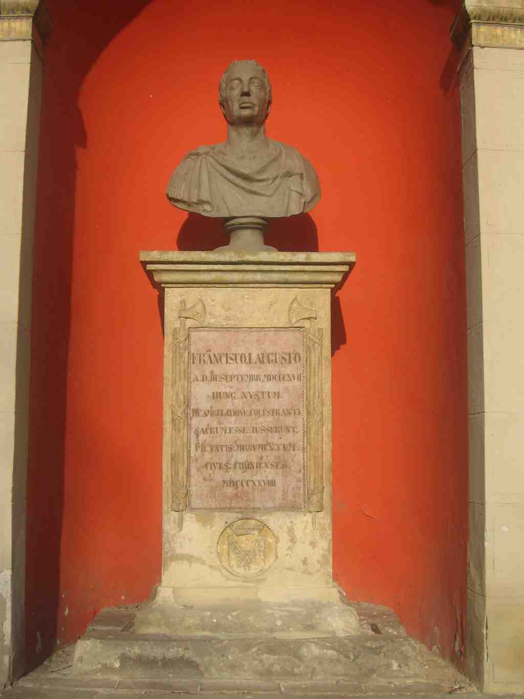 Bustul împăratului Francisc I din Sibiu