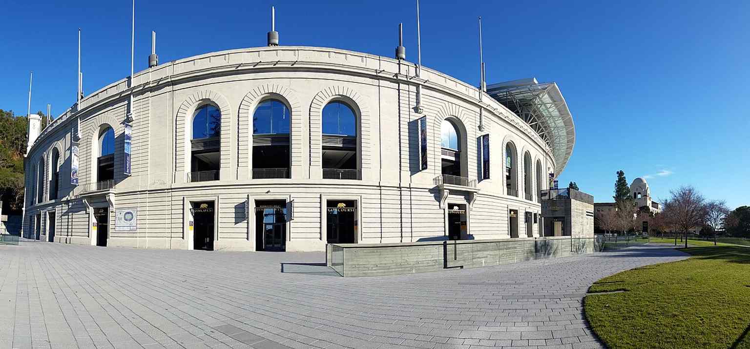 The rebuilt west side and Roman Coliseum-inspired façade capture the stadium’s neoclassical design, one of the features that made it a historic landmark.