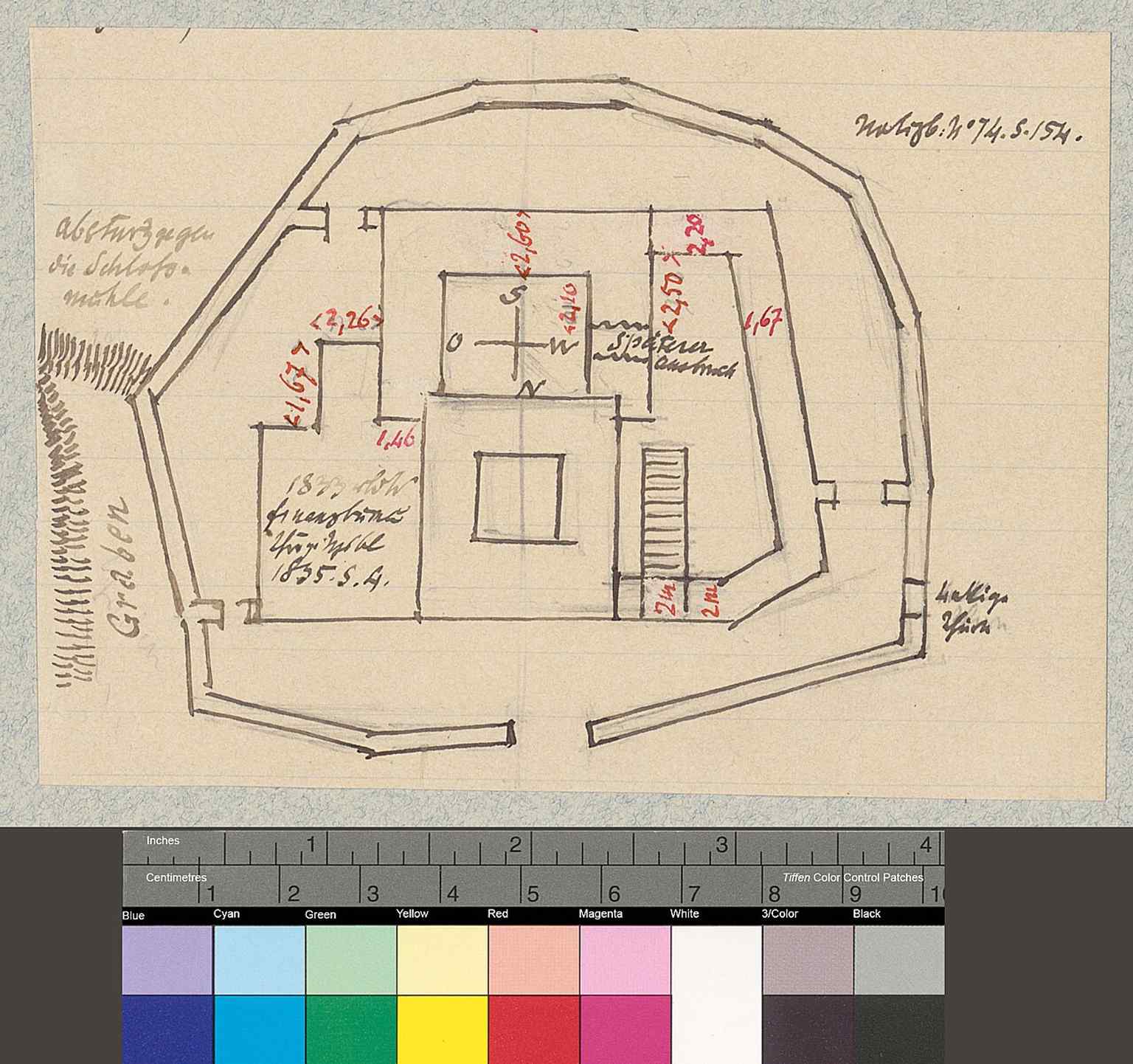 The ground plan of the lower floor helps reveal the castle’s internal structure and the once-protected spaces around the keep.