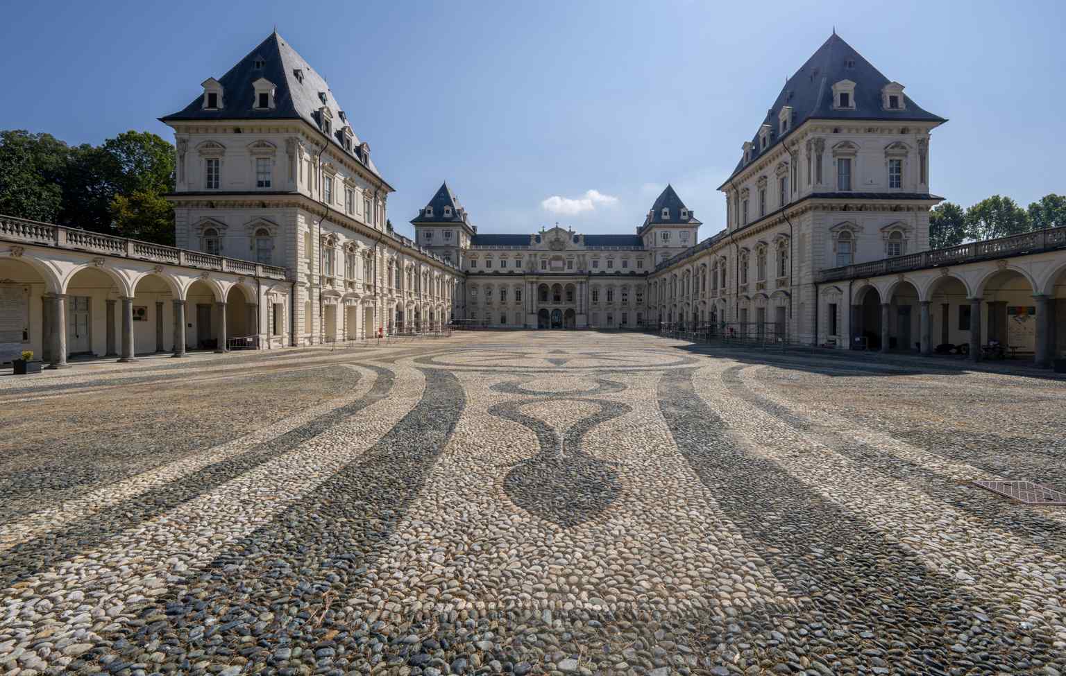 Bathed in sunlight in 2023, the restored Valentino Castle now proudly serves as a lively campus for university architecture students.