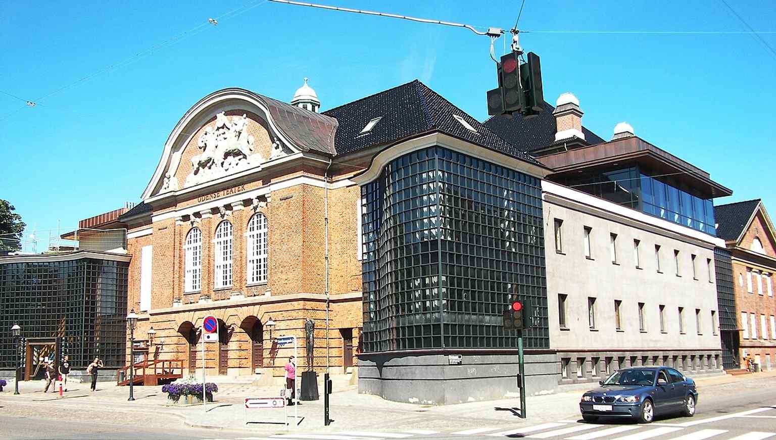 Front view of Odense Teater, the 1914 theatre house on Jernbanegade that became one of Denmark’s three regional stages.